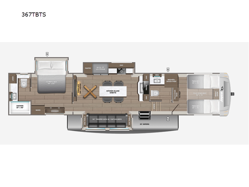 2027 Jayco Eagle 367TBTS, $ 92,618