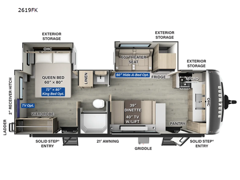 2026 Forest River Rockwood Ultra Lite 2619FK, $ 50,424