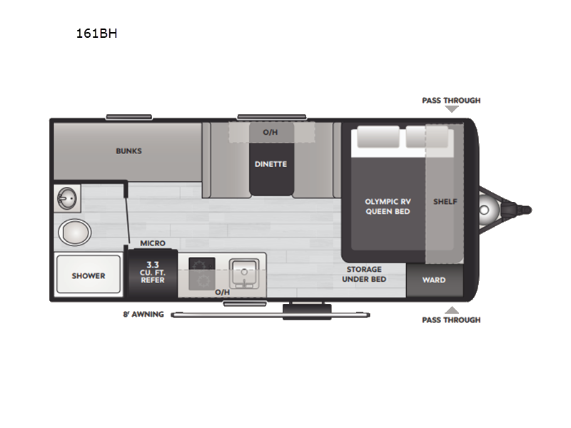 2026 Keystone Hideout Mini 161BH, $ 24,194