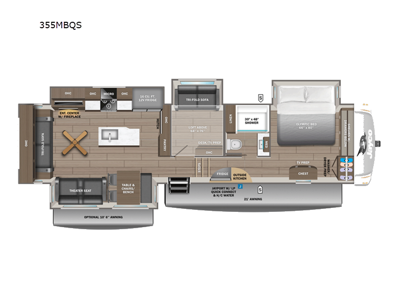 2027 Jayco Eagle 355MBQS, $ 113,997