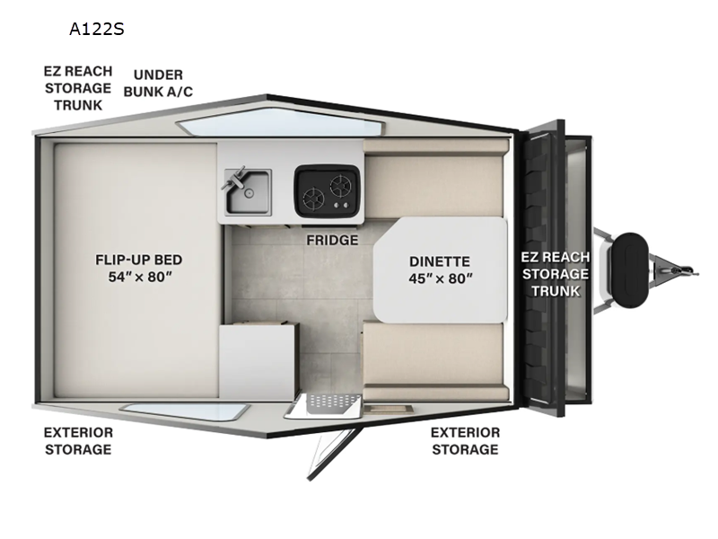 2026 Forest River Rockwood Hard Side A122S, $ 22,562