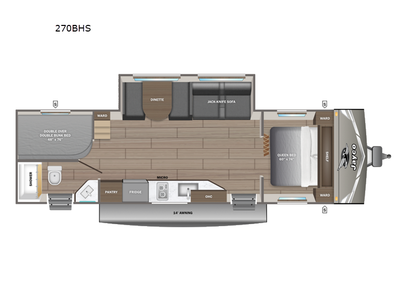 2027 Jayco Jay Flight 270BHS  Sport Edition, $ 36,368