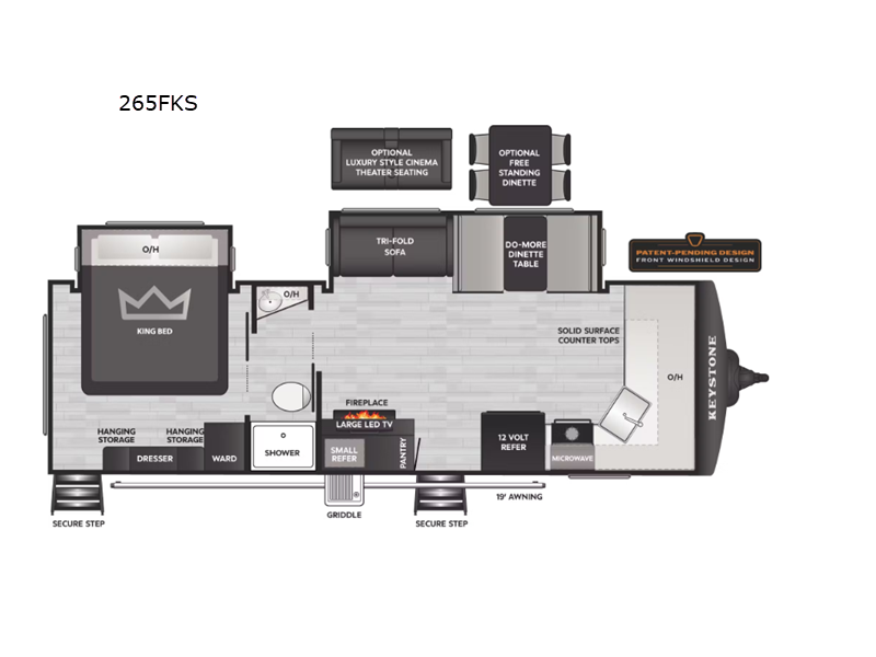 2026 Keystone Bullet Premium 265FKS, $ 66,181