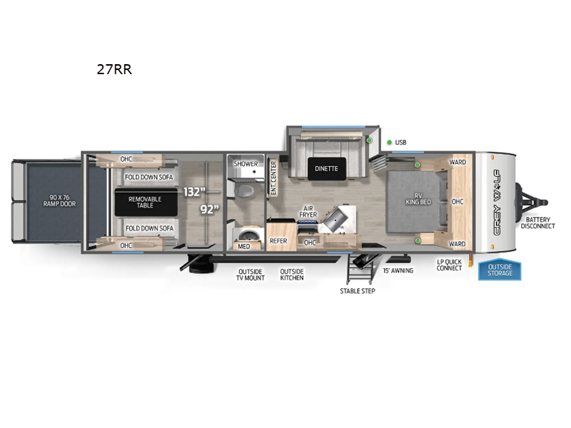 2026 Forest River Cherokee Grey Wolf Toy Haulers 2, $ 52,380