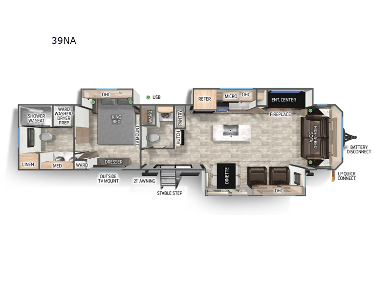 2025 Forest River Cherokee Timberwolf 39NA, $ 46,999