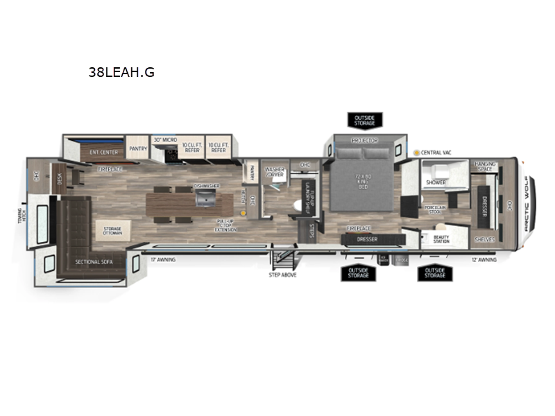 2026 Forest River Cherokee Arctic Wolf 38LEAH.G, $ 112,799
