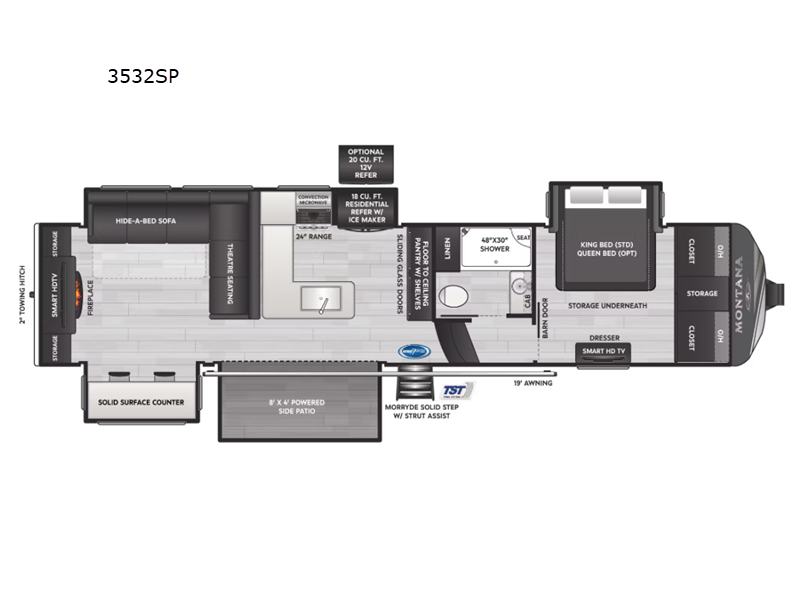 2025 Keystone Montana 3532SP, $ 84,995