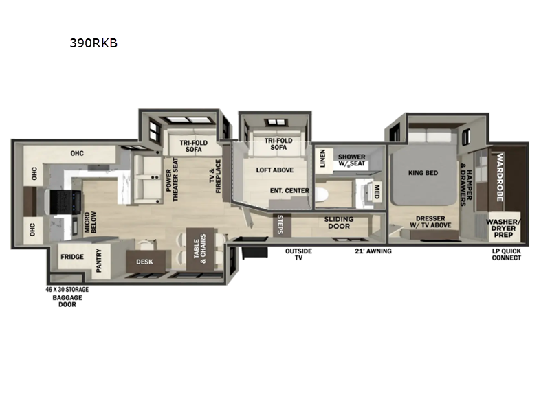 2027 Forest River Cedar Creek 390RKB, $ 0