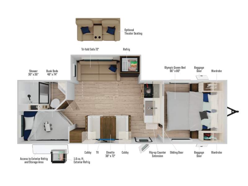 2027 Winnebago Access 25BH, $ 44,754