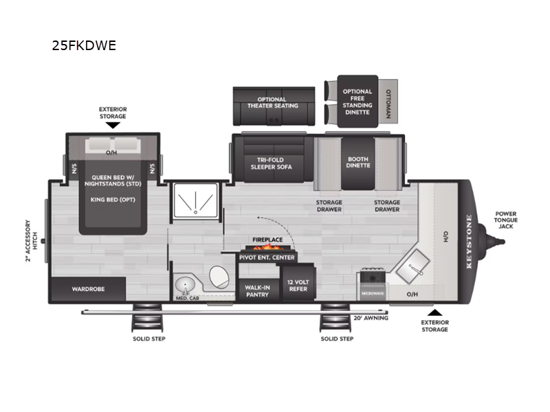 2026 Keystone Cougar Half-Ton (Travel Trailer) 25F, $ 49,979