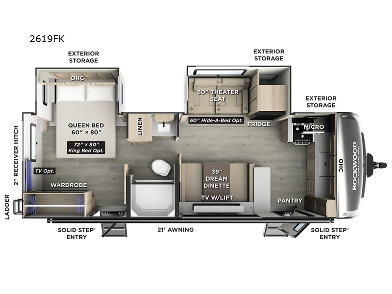 2026 Forest River Rockwood Ultra Lite 2619FK, $ 56,066