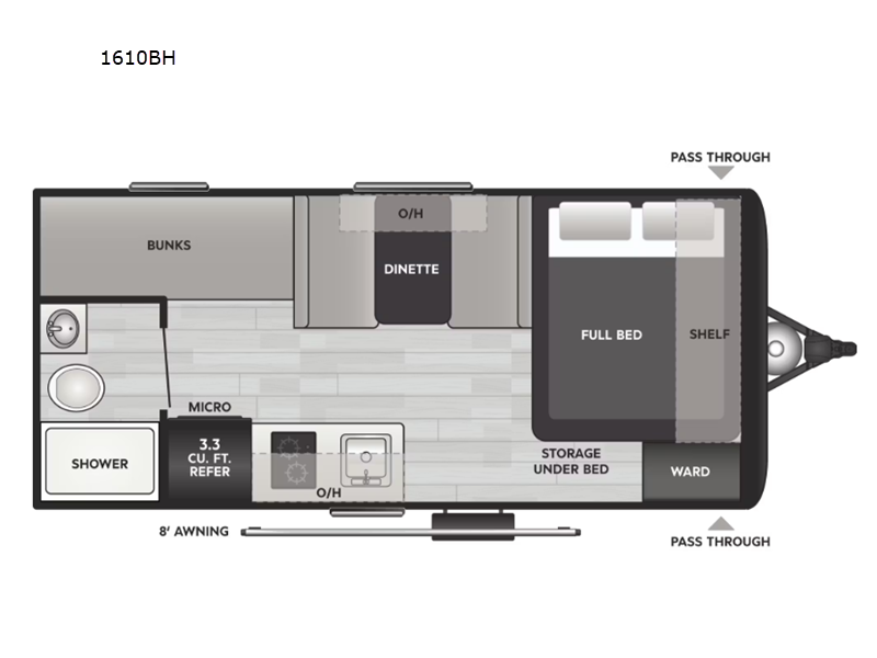 2026 Keystone Springdale Mini 1610BH, $ 15,990