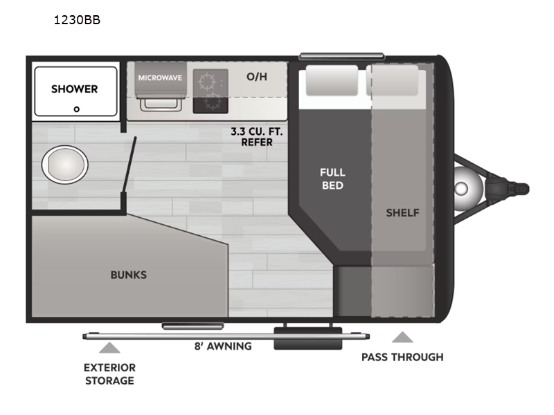 2026 Keystone Springdale Mini 1230BB, $ 14,990