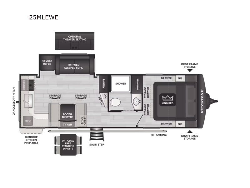 2026 Keystone Cougar Half-Ton (Travel Trailer) 25M, $ 48,979