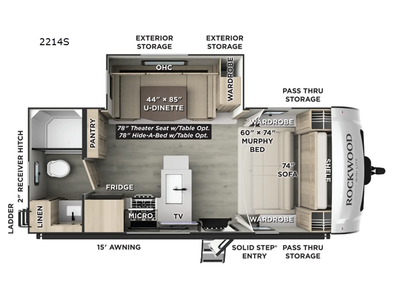 2026 Forest River Rockwood Mini Lite 2214S, $ 44,998