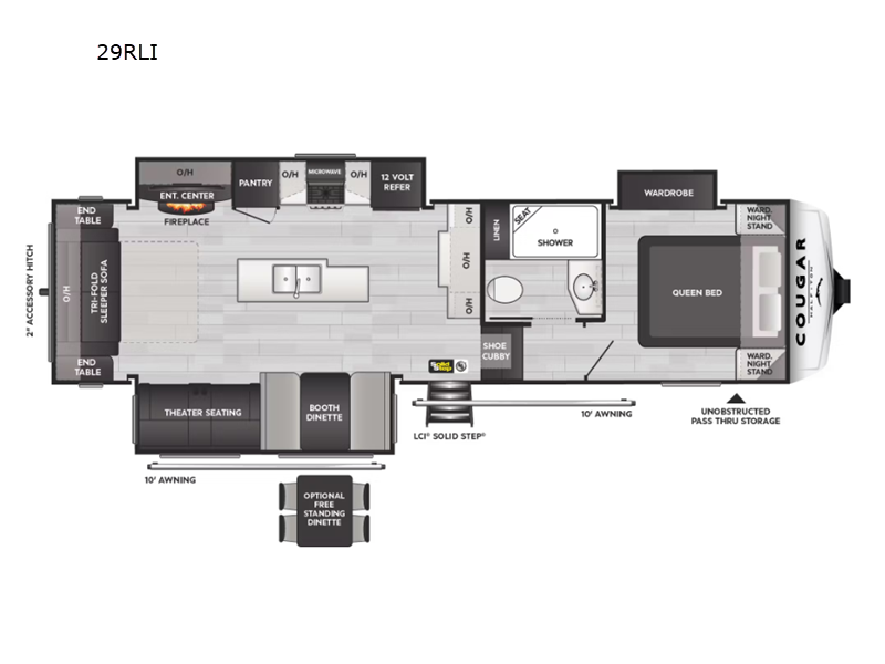 2025 Keystone Cougar Half-Ton (Fifth Wheel) 29RLI, $ 56,339