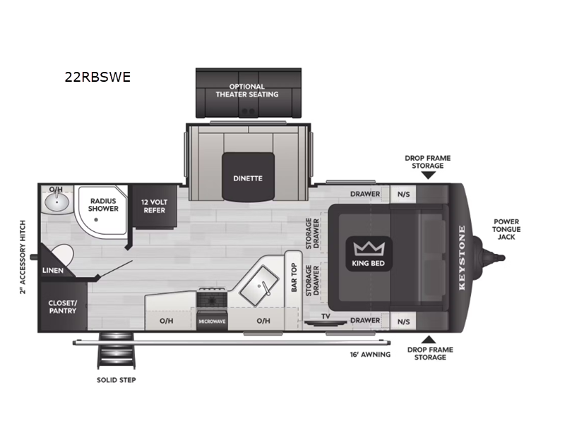 2026 Keystone Cougar Half-Ton (Travel Trailer) 22R, $ 39,998