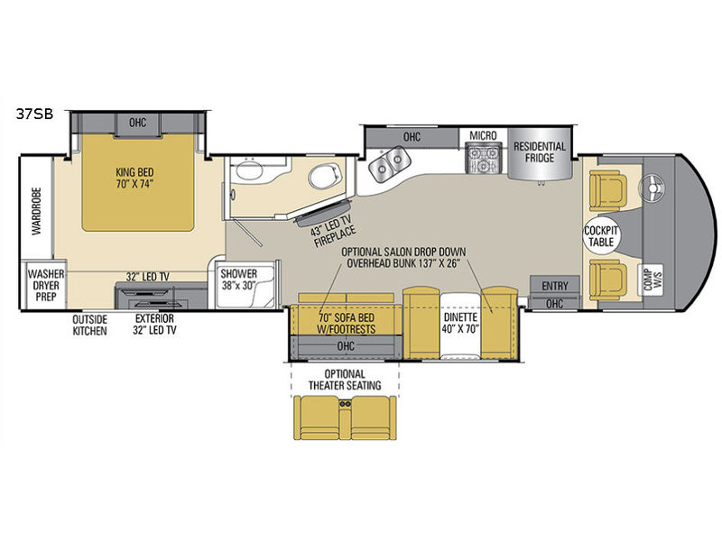 2017 Coachmen Mirada 37SB, $ 79,998