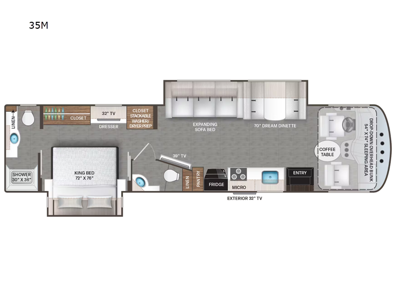 2023 Thor Motor Coach Hurricane 35M, $ 119,998