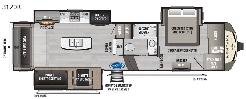 2020 Keystone Montana 3120RL, $ 59,990