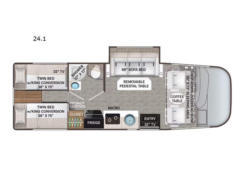 2023 Thor Motor Coach Vegas 24.1, $ 89,990