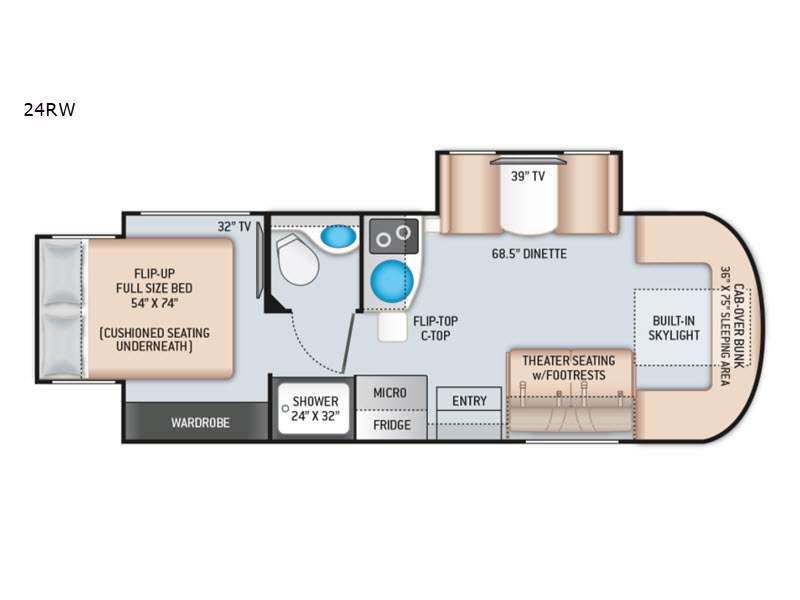 2022 Thor Motor Coach Tiburon® Sprinter 24RW, $ 124,990