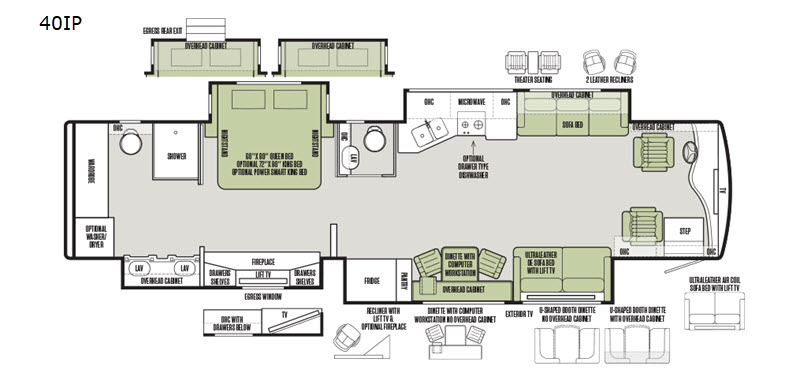 2019 Tiffin Motorhomes Allegro Bus 40 IP, $ 258,990