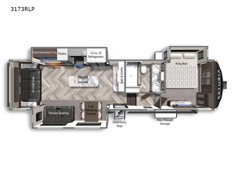 2021 Dutchmen Astoria Fifth Wheel Platinum 3173RLP, $ 57,990