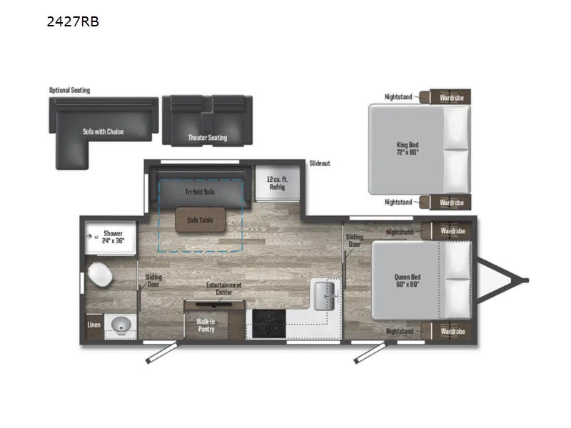 2022 Winnebago Voyage V2427RB, $ 29,998