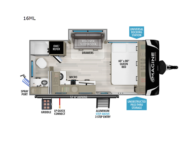 2025 Grand Design Imagine AIM 16ML, $ 29,990