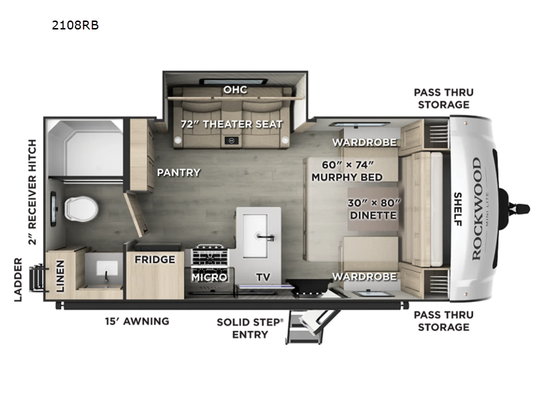2026 Forest River Rockwood 2108RB, $ 47,268