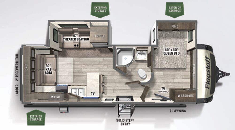 2022 Forest River Flagstaff Super Lite 26RLBS, $ 27,995