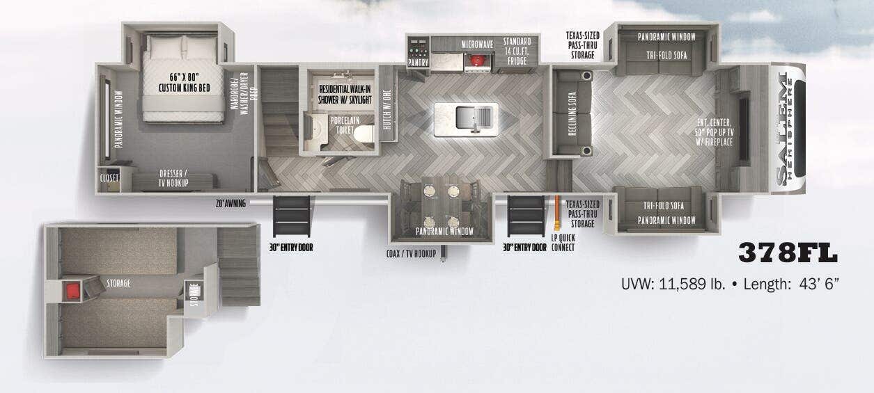 2022 Forest River Salem Hemisphere 378FL, $ 37,650