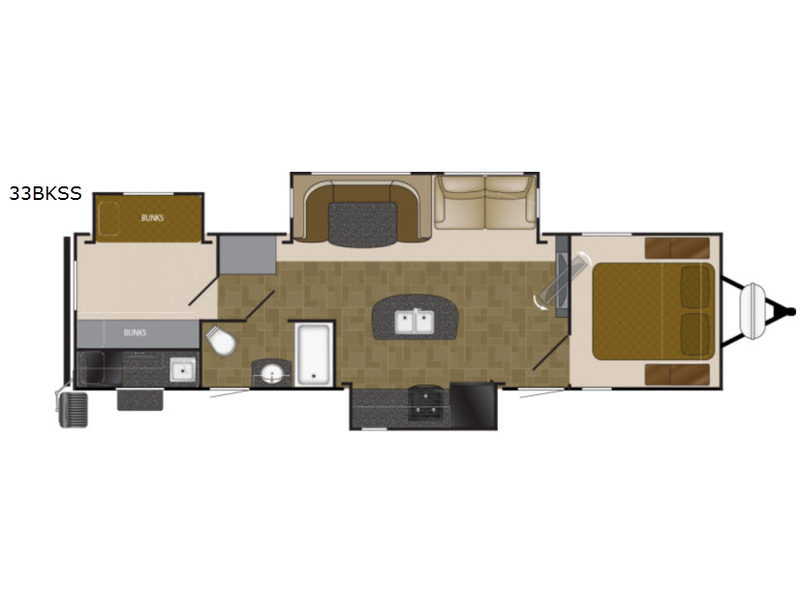 2017 Heartland North Trail NT KING 33BKSS, $ 18,999