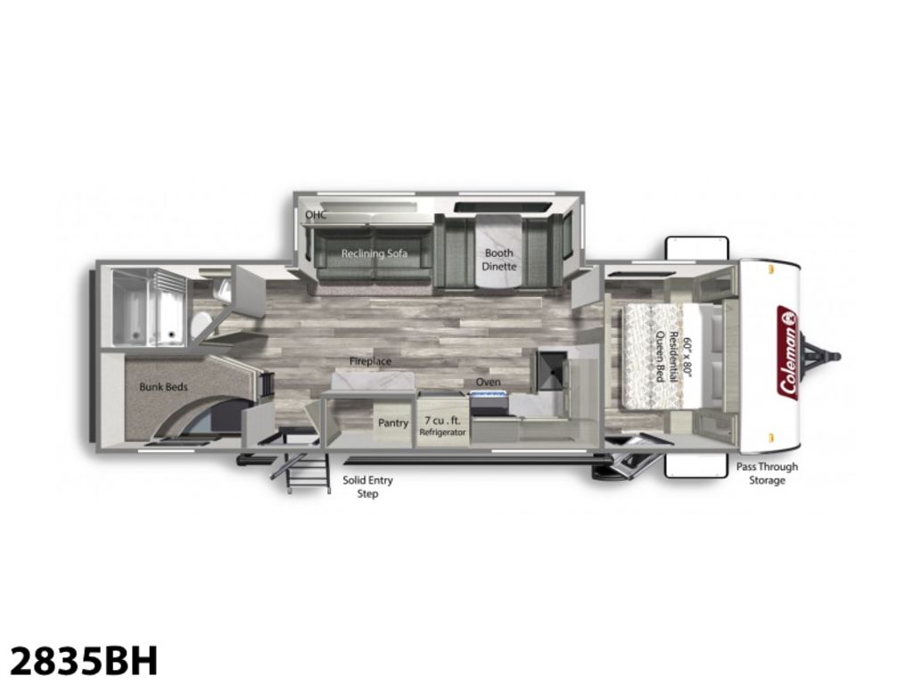 2022 Dutchmen Coleman Light 2835BH, $ 17,900