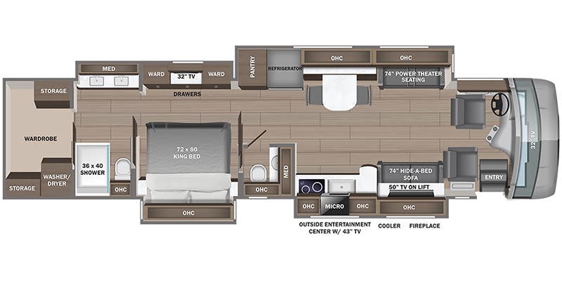 2024 Entegra Coach Cornerstone 45D, $ 529,999