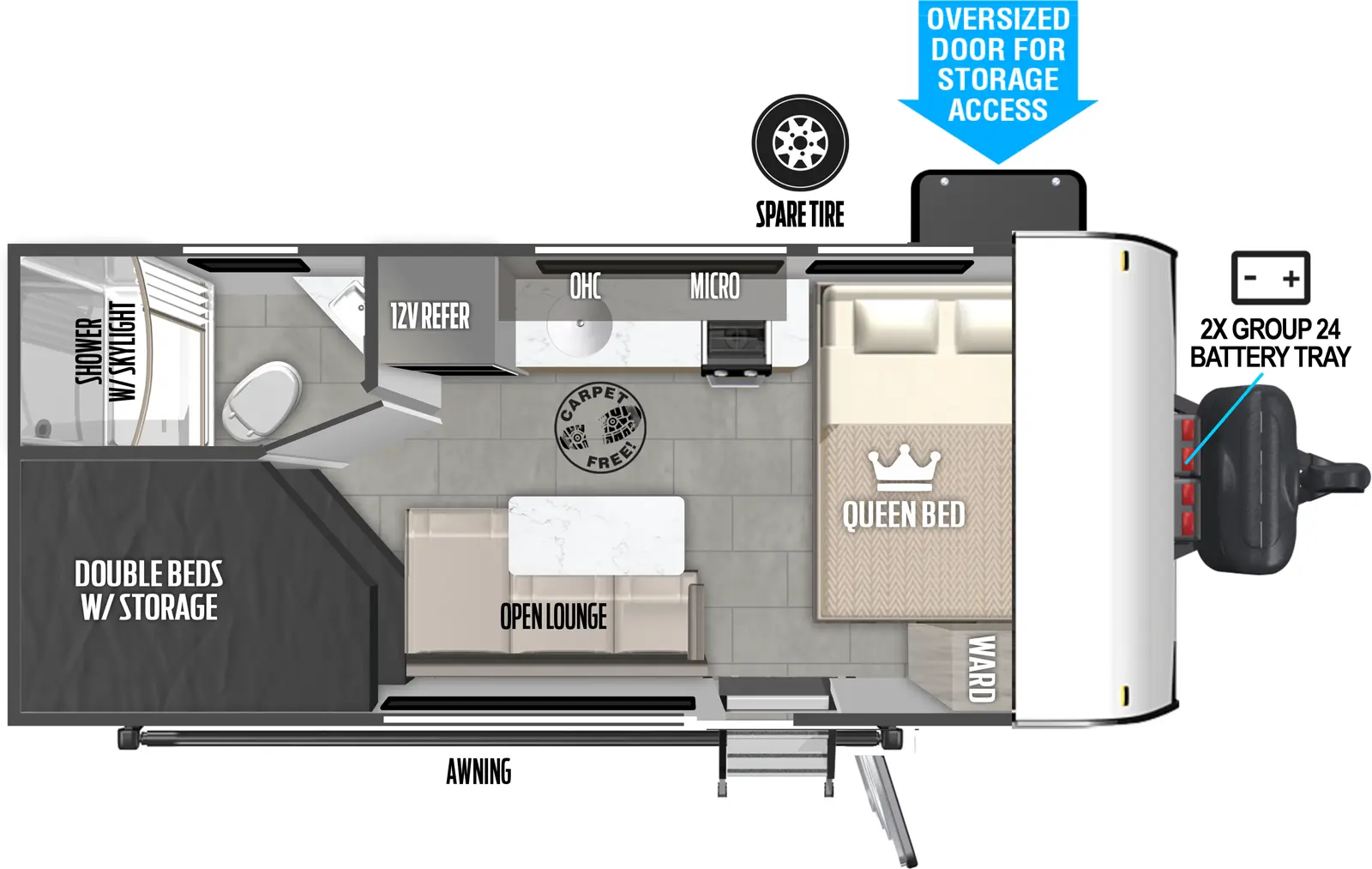 2025 Forest River Wildwood FSX 174DBLE, $ 13,990