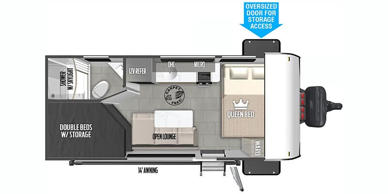 2025 Forest River Wildwood FSX 174DBLE, $ 13,990