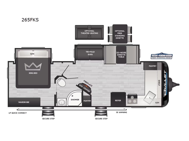 2025 Keystone Bullet (East) 265FKS, $ 51,451