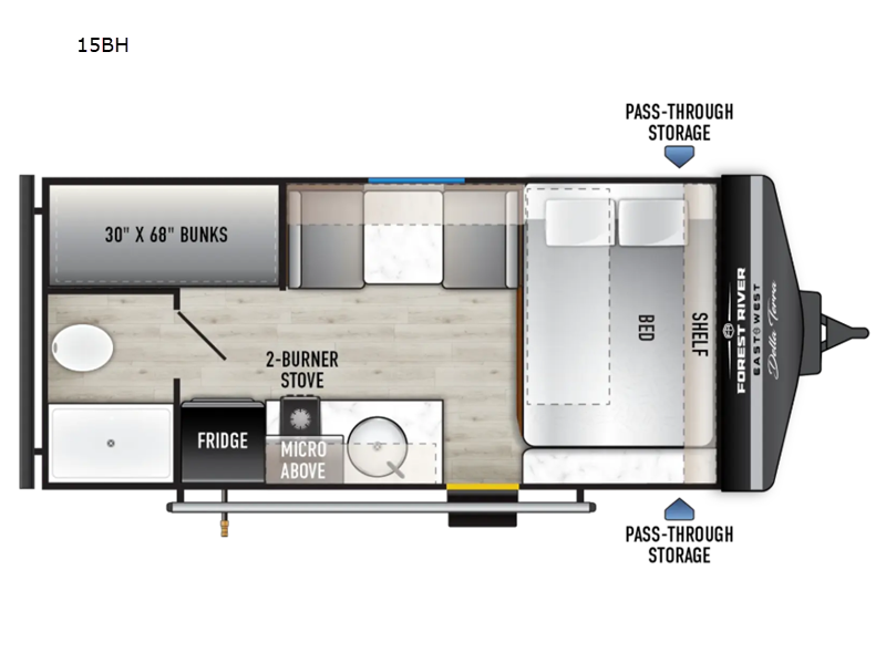 2027 East To West Della Terra 15BH, $ 30,916