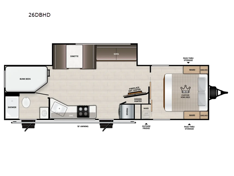 2027 Forest River Salem 26DBHD, $ 51,415