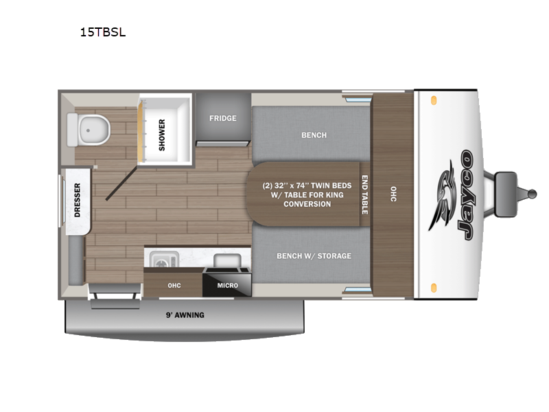 2026 Jayco Jay Feather Air SL 15TBSL, $ 24,443