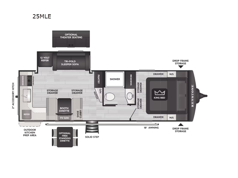 2026 Keystone Cougar Half-Ton (Travel Trailer) 25M, $ 55,202