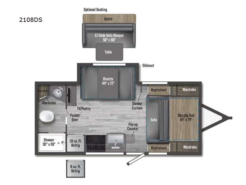 2026 Winnebago Micro Minnie 2108DS, $ 32,998