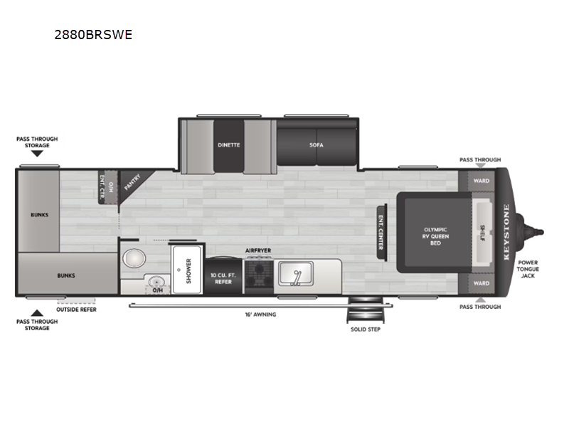 2027 Keystone Springdale 2880BRSWE, $ 32,998