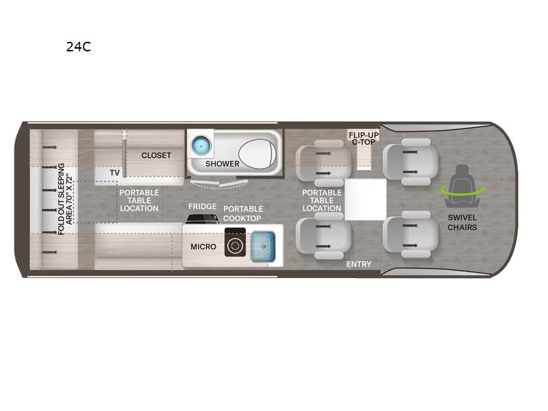 2024 Thor Motor Coach Tranquility 19R, $ 139,990