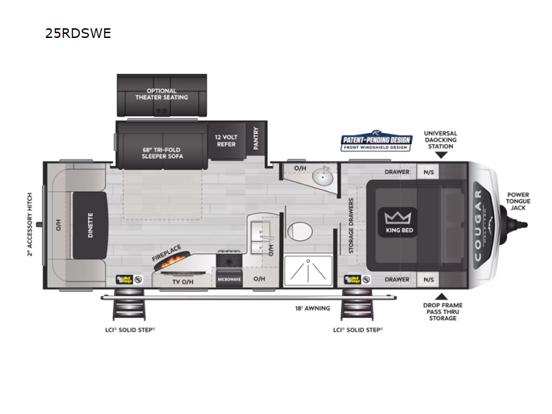 2025 Keystone Cougar Half-Ton (Travel Trailer) 25R, $ 39,998