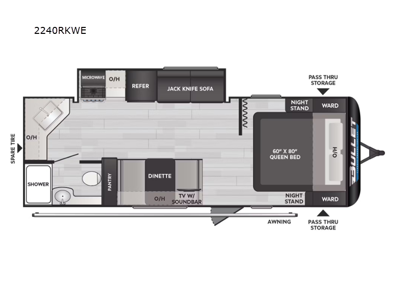 2025 Keystone Bullet Classic (West) 2240RKWE, $ 29,998