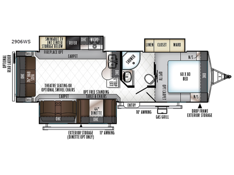2018 Forest River Rockwood Ultra Lite 2906WS, $ 29,990