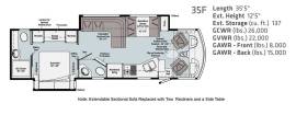 2022 Winnebago Adventurer 35F, $ 135,000